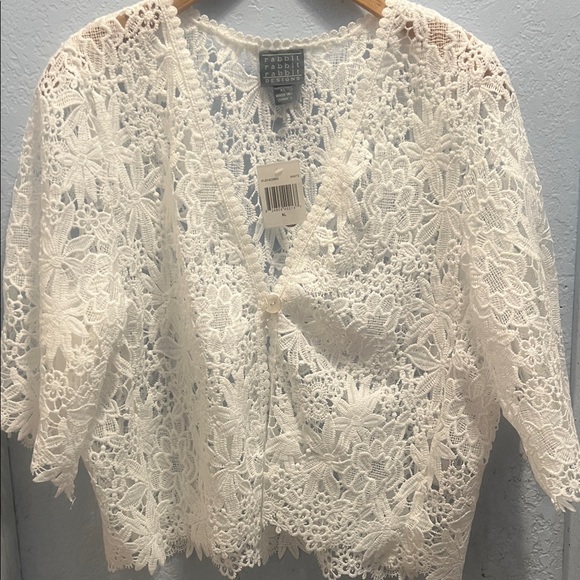 Rabbit Rabbit Rabbit White Lace Blouse - Picture 2 of 5